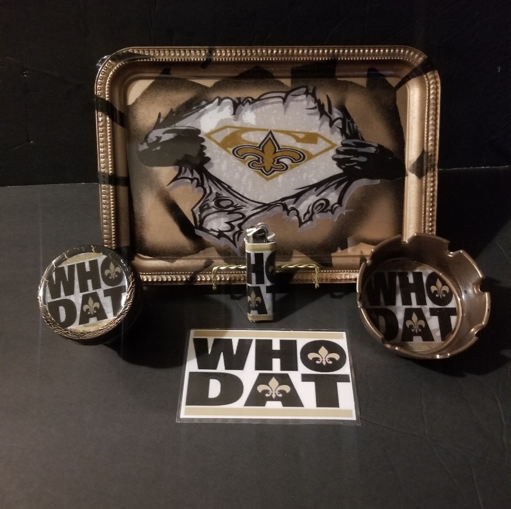 Rolling tray set - handmade